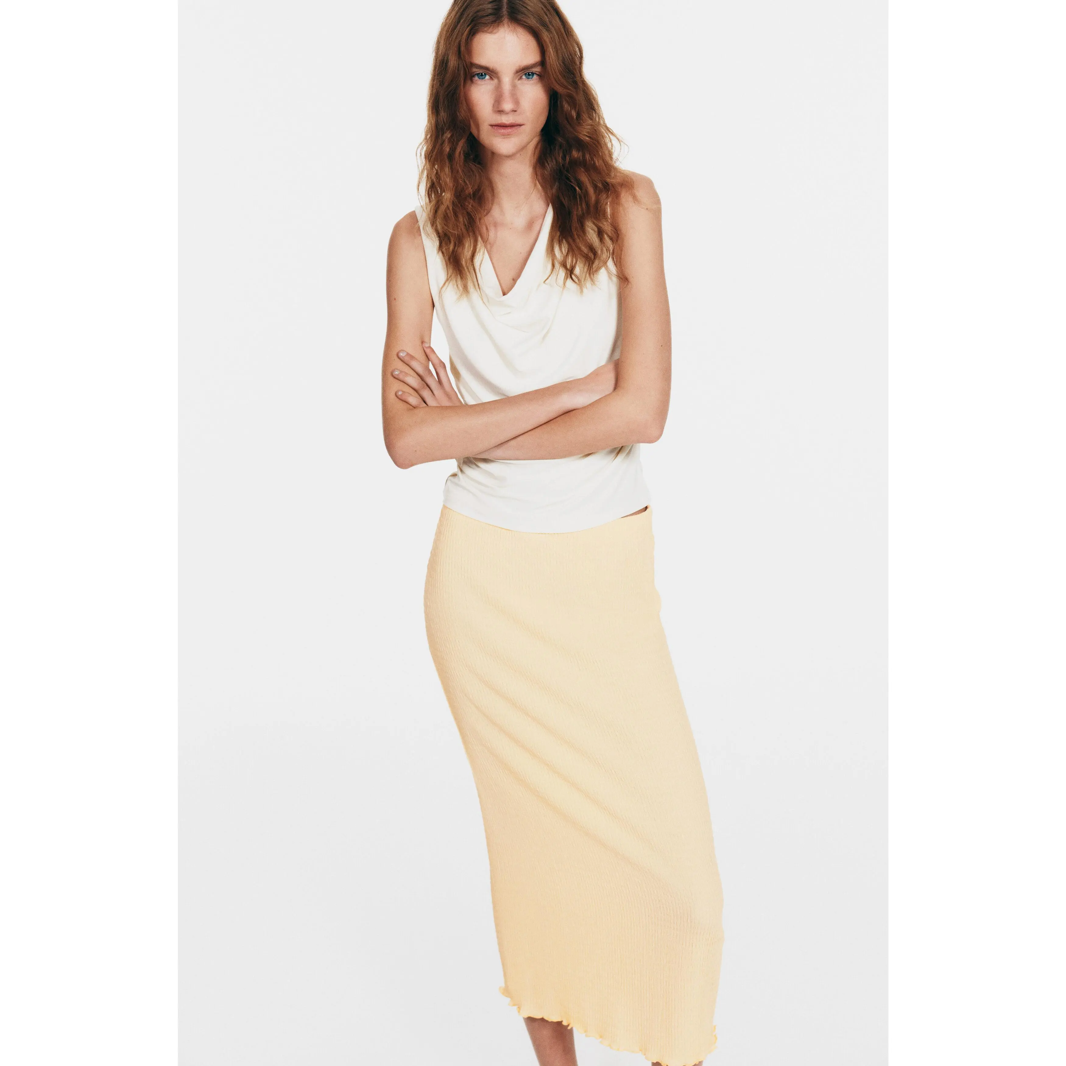 H&M Smocked skirt