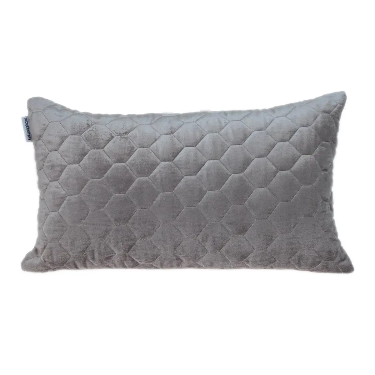 Parkland Collection Soft Bazyli Transitional Taupe Rectangle Throw Pillow for Room Decor, PILL21373P, 50% Cotton-Viscose Blend, Concealed Zipper, Dry Clean Only, Honeycomb Design