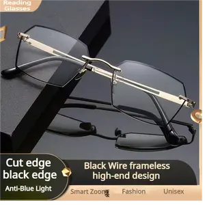 HD Progressive Reading Glasses – Blue Light Blocking Lenses with Soft Silicone Nose Pads