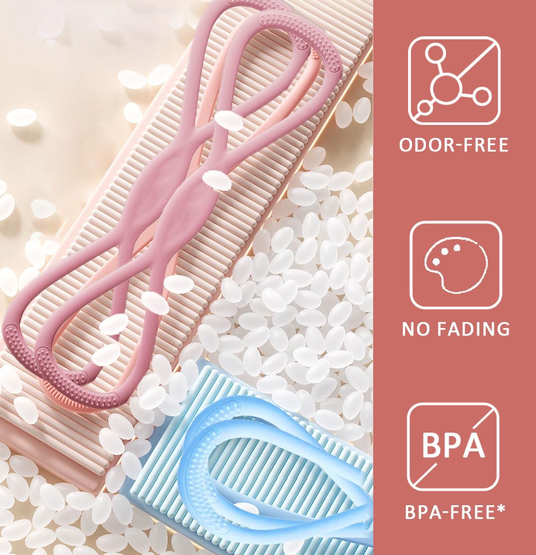 8 Shaped Stretch Band - Arm Shoulder Exercise Bands, Gym Stretching Equipment Tool Yoga Pulling Rope Chest Back Trainer, Portable Resistance Band for Flexibility Strength Workouts