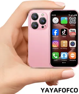 YAYAFOFCO Mini phones, Children's smart phone toys, Kids phones, Portable Android phones with touch screens, SIM card installation, Facial recognition, WiFi GPS, and camera functions - The perfect gift for students touch screen