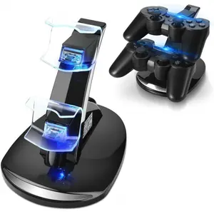 Ps4 Controller Type-C Dual Charger, Fast Charging Station for Ps4 Accessories, Compatible with Multiple Models, Essential Gaming Accessory