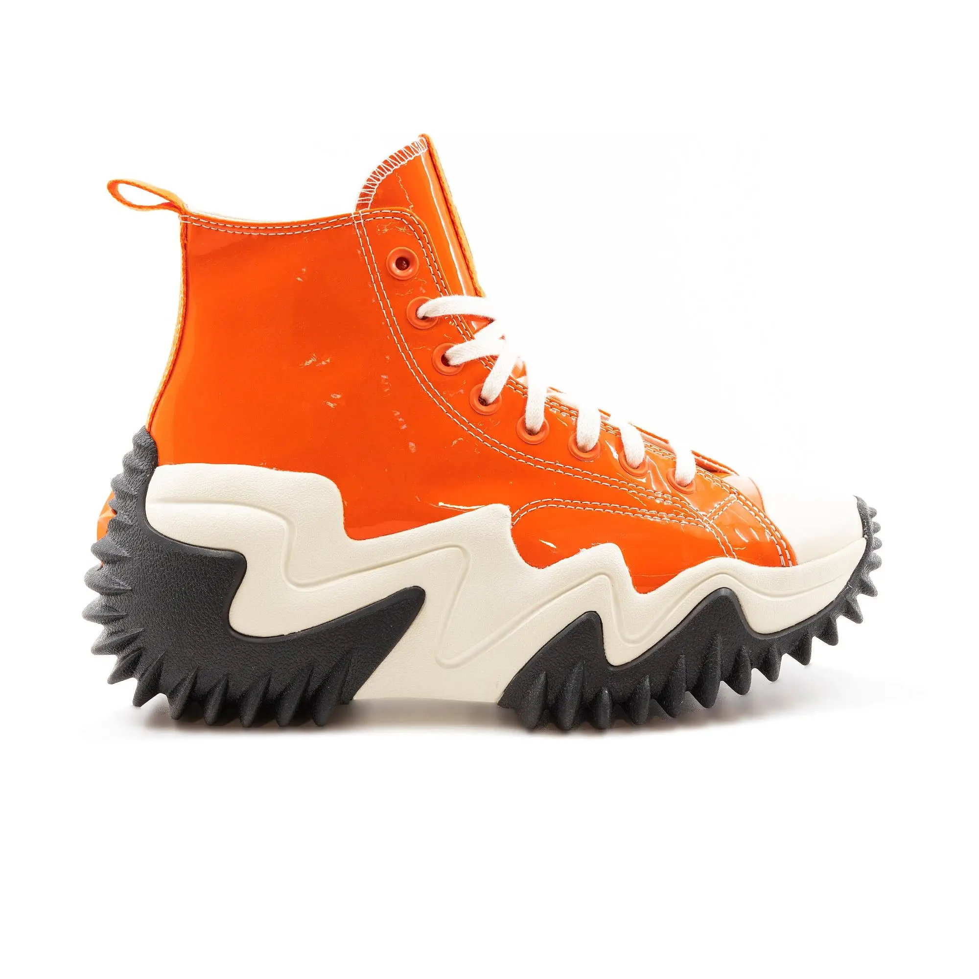 Converse Men’s Run Star Motion Hi Sneaker - Bold Mandarin/Black Casual Footwear, Walking Shoes, Training Shoes (US Men’s Sizes)