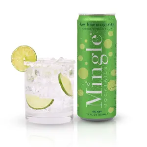 Mingle Mocktails Key Lime Margarita Beverage 12 OR 24-Can Pack – Your Citrus Twist in a Can