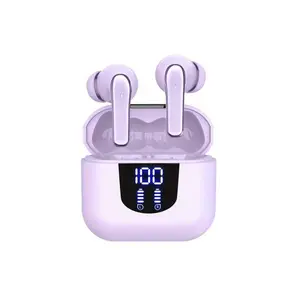 Wireless Earbuds, BT Headphones with 35Hrs Playtime, Long battery life, LED Power Display Charging Case & Intelligent Noise Canceling Earbuds, Hi-Fi Microphone Stereo Headset for iPhone, Android, Laptop, 5.3 Chip with LED Power Display