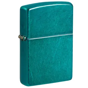 Zippo Classic Candy Teal Pocket Lighter - Made in USA