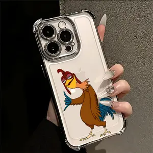 Funny Cartoon Chicken Joe Phone Case, Compatible with iPhone 17 16e 16 15 14 13 12 11 Mini Pro Max Air X XR Xsmax 8 7 Plus, Anti-Fall Design