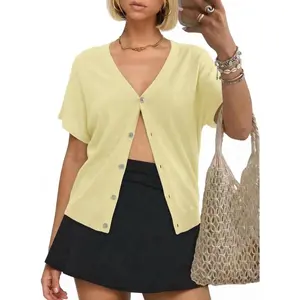 Womens Oversized Open Front Cardigan Sweaters Batwing Short Sleeve Cardigans for Women Summer Beach Outwear