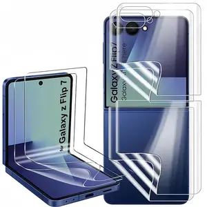 2 Front Films + 2 Back Films for Samsung Galaxy Z Flip 7 Smartphone, Protective Screen Protectors, Durable & Clear Display Film Set, Protection
