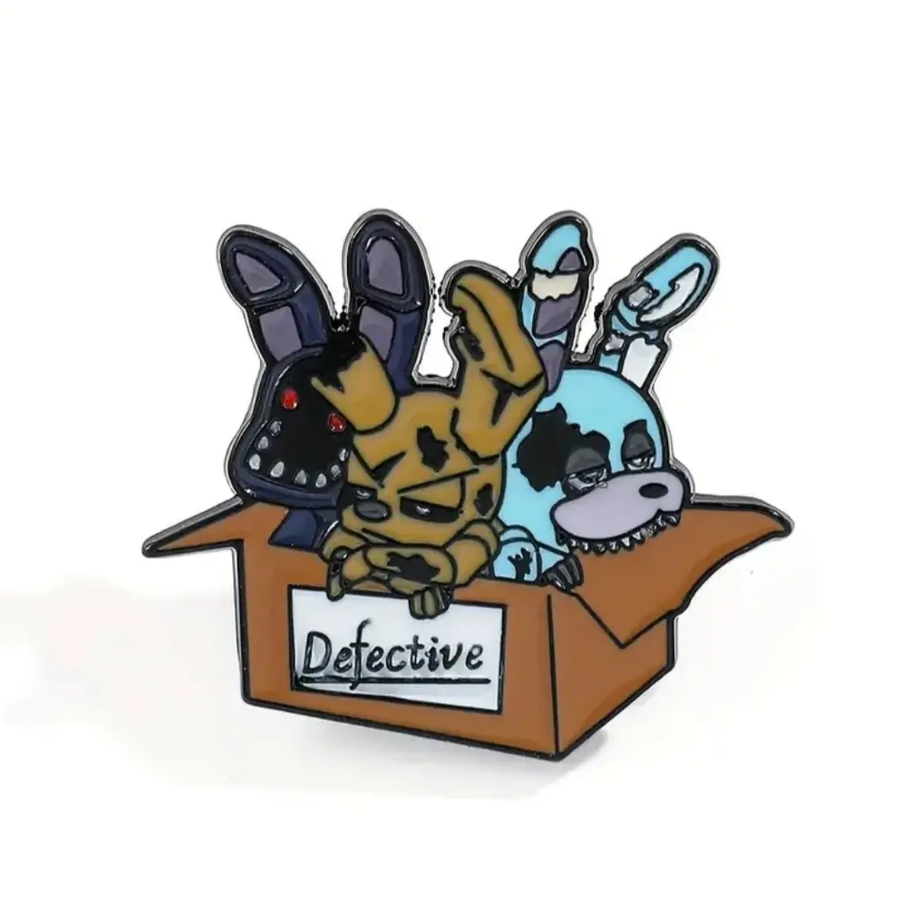 Five nights animals enamel pin