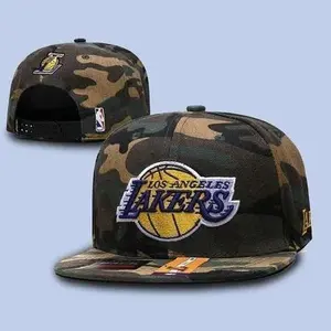 New Era LA Lakers Camo Snapback Hat - Premium Embroidered Los Angeles Basketball Cap