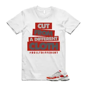 9060 White Red Grey T Shirt Match CLOTH