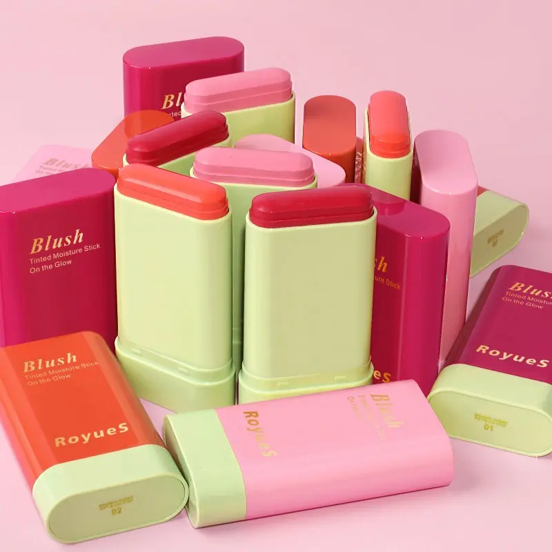 30g Blush Stick Brightening Primer Solid Blush Natural Nude Makeup Waterproof Lightweight Multi-functional Blush Stick Blush Cream Waterproof Blush For Cheeks,Lips, Eyes, Smudge-Proof Blush Stick,Natural Look Blush For Daily Makeup,Lightweight Blush