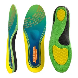 Pain Relief Orthotic Inserts, High Arch Support Insoles for Flat Feet, Work Boots Cushions, Absorbs Impact, Unisex