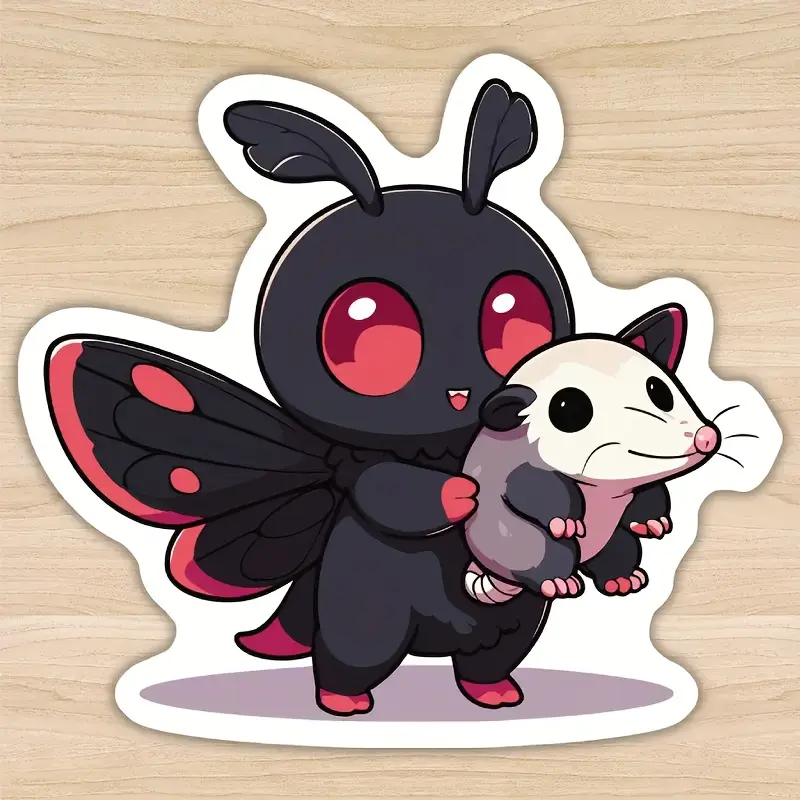 Caterpillar and Kangaroo Humorous Stickers Waterproof Vinyl Stickers, Car Decorative Sticker, Suitable for Various Purposes Such As Cars, Trucks, Laptops, Mobile Phones, Windows, Etc, Truck Decal, Car Vehicle Decoration, Sticker Decals