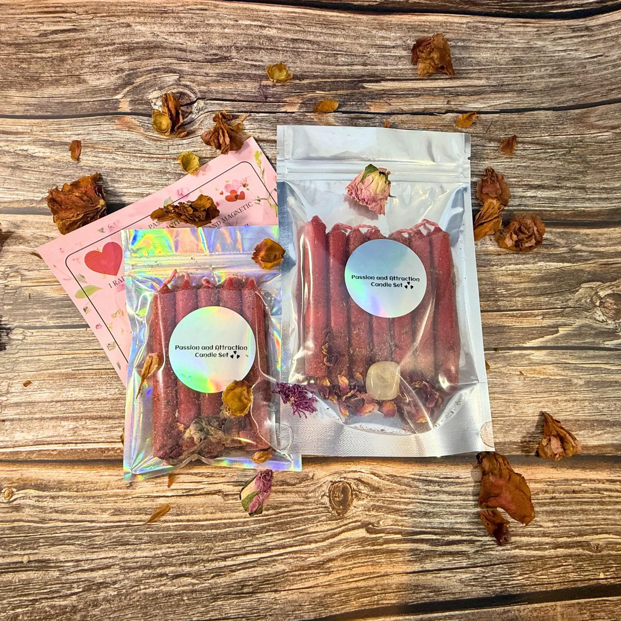 Red Spell Candles – Dressed for Passion, Attraction, Confidence Ritual