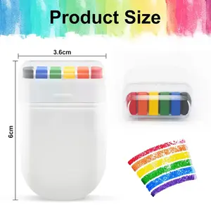 Sports Events Paint Face Stick 6 Color Washable Rainbow Face Body Painting Crayon Pen Stage Makeup Art Graffiti Drawing Brushing