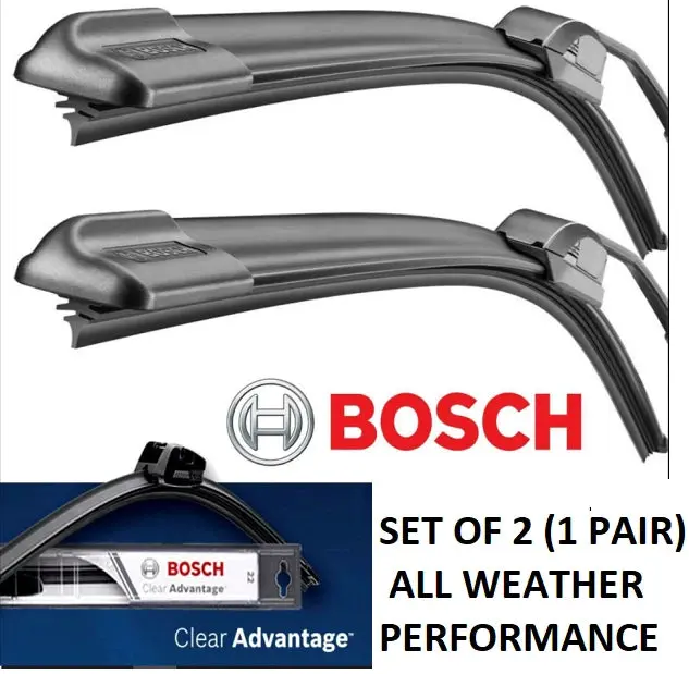 Set of 2 BOSCH Clear Advantage Wiper Blade Front Left+Right 22" & 20"