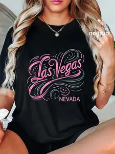 100% Cotton Womens LAS VEGAS Love Baby Holidays in Vegas Sounenirs Girls T-Shirt