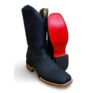 Pedro Boots | 3070 TR20 Negro Negro Rodeo Boots Red Bottom