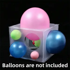1 piece of 11-hole balloon measuring box. Foldable balloon measuring tool, suitable for balloon arches, columns, photo props and party decorations, providing accurate balloon sizes for birthdays and activities.