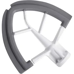 Flex Edge Beater for  Tilt- Stand Mixer, 4.5-5 Quart Flat Beater Paddle with Flexible  Edges Bowl Scraper, White