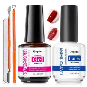 Gel Nail Polish Remover Kit – 15ML（0.5fl.oz） Fast Gel Remover No Soaking or Wrapping Needed, Includes Cuticle Pusher & Scraper, Easy Removal for Gel Nails, Perfect for Salons or Beginners Brand: Qzqetet