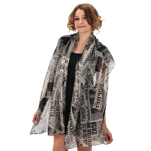 Daily Prophet Newspaper Print Lightweight Scarf