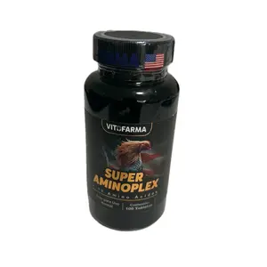 VIT FARMA Super Aminoplex Amino Acids for Roosters Supplement Gallos 100 Tabs Muscle Growth Energy Stamina Support