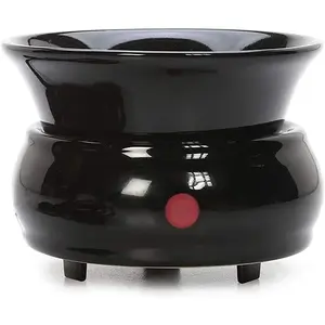 Hosley® 4.5in D Ceramic Electric Warmer- Black