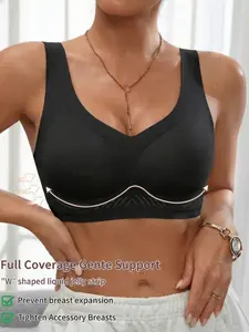 Wireless Jelly Gel Bra, Everyday Seamless Fit, High-Quality Brushed Glue Craftsmanship, Full Coverage Support, Anti-Expansion, Comfortable Breathable Women's Underwear