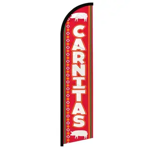 Carnitas Windless Banner Flag, Outdoor Banners, Yard Sign Banner