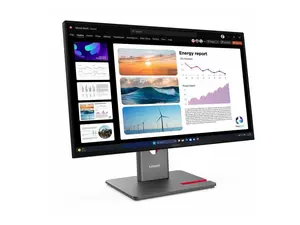 Lenovo ThinkVision P24Q-40 24" Class WQHD LED Monitor - 2560 x 1400 - 23.8Inch - 6Ms response time - 120 Hz refresh rate - 0.2058Mm - 1500:1 - 300 cd/m2 - 178/178 - 16:9 -  Raven Black  64B2GAR1UZ