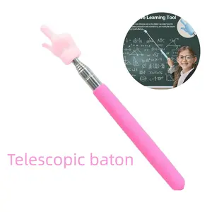1/2/3/4pcs Retractable Teacher's Pointer for Classroom, Mini Retractable Handheld Pointer Stick, Finger Pointer, Reading Pointer Pen, Student and Teacher Supplies