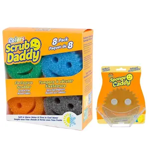 8-Pack Scrub Daddy Sponges Kitchen Spongesand 1 Sponge Caddy