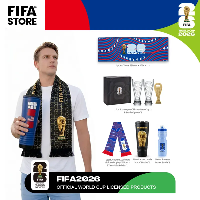 FIFA WORLD CUP 2026 】Gift Set（Not Glass） 17oz Shatterproof