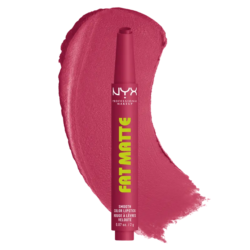 Fat Matte Lipstick - Smooth Color Lipstick with Cushion-Soft Formula - Moisutrizing, Lightweight, Creamy Pigments, NYX Professional Makeup