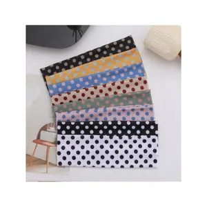Women's & Girls' 4-Pack Polka Dot Headband Set, Wide Band Elastic Wrap Hairbands, Non-Slip Soft Stretch Athletic Headwraps for Gym/Yoga & Everyday Casual Wear
