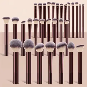 Makeup Brush Set with Storage Bag, 30pcs/set Soft Long Handle Makeup Brush, Professional Makeup Tools for Women & Girls, Cosmetic Brush Set, Soft Makeup Brushes