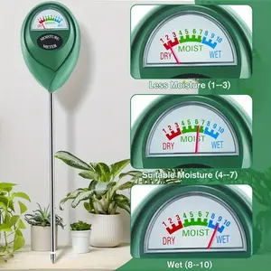 1pc Accurate Soil Moisture Meter - Measures Water Levels, pH, Temperature - Ideal for Indoor, Outdoor, Garden, Lawn, Farm Plants Care, Easy to Use, Compact Design, Garden Accessories
