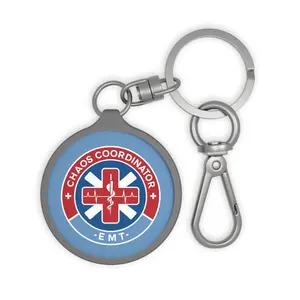 EMT Chaos Coordinator Keyring Tag, Fun Keychain for Emergency Responders, Gift for First Responders, Personalized Key Tag, Unique EMT