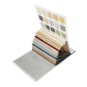 TWOPAGES Selman Dupioni Silk Curtain Fabric Swatch Booklet - Unlined, Eco-Friendly and Durable, Luxury Curtains for Livingroom, Bedroom Home Textile