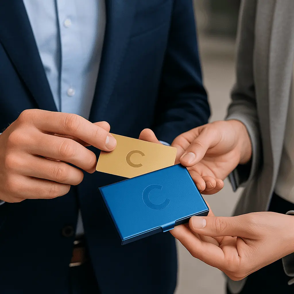 Custom Engraved Stainless Steel Card Holder – Slim Anti-Fingerprint Business & Credit Card Organizer