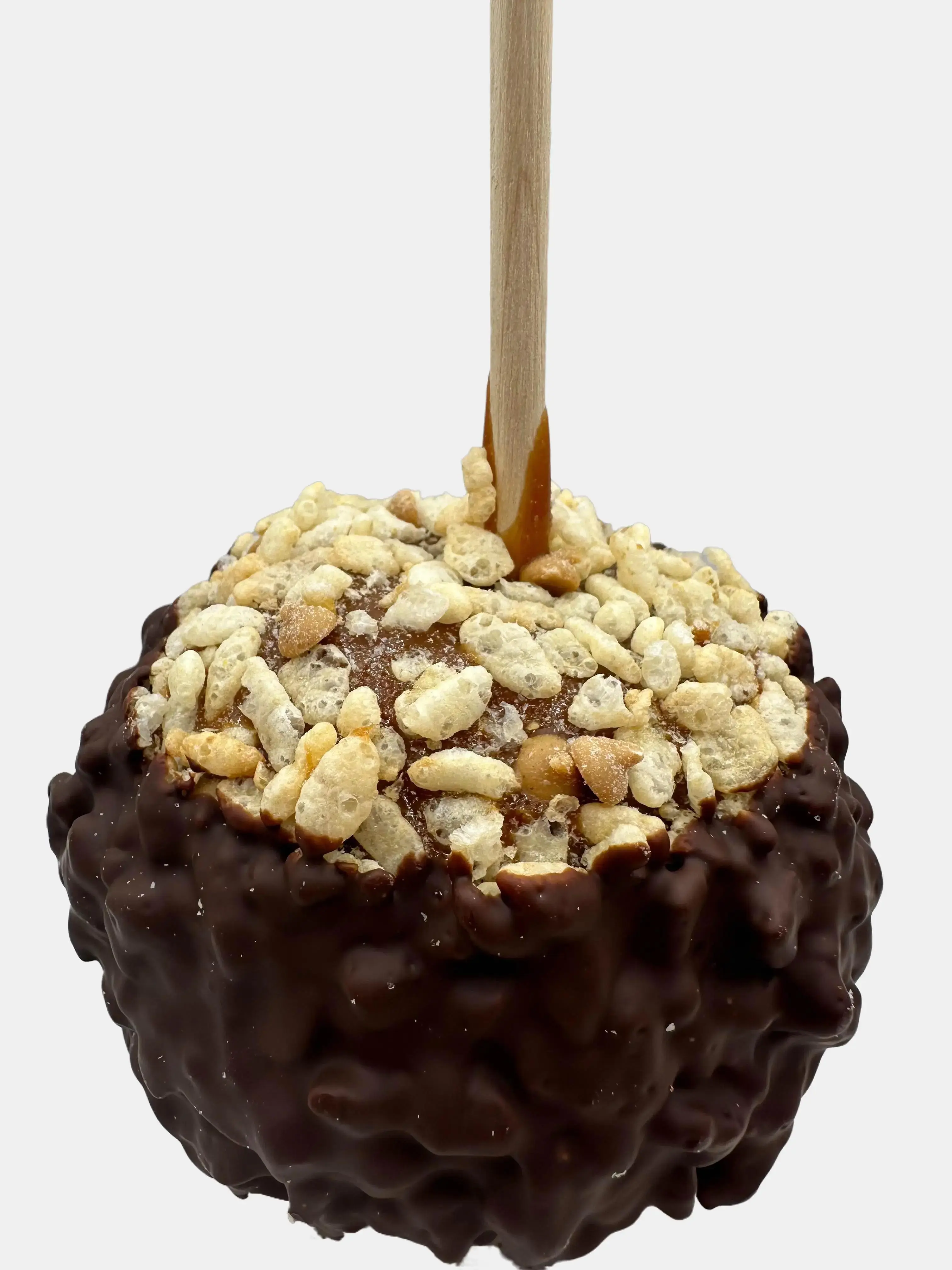 Aftershock Chocolate Peanut Butter Crisp Caramel Apple Snack
