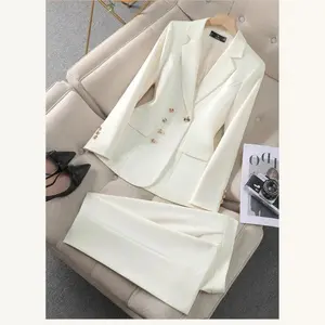 Blazer Jacket and Trouser Pant Suit Two Piece Set