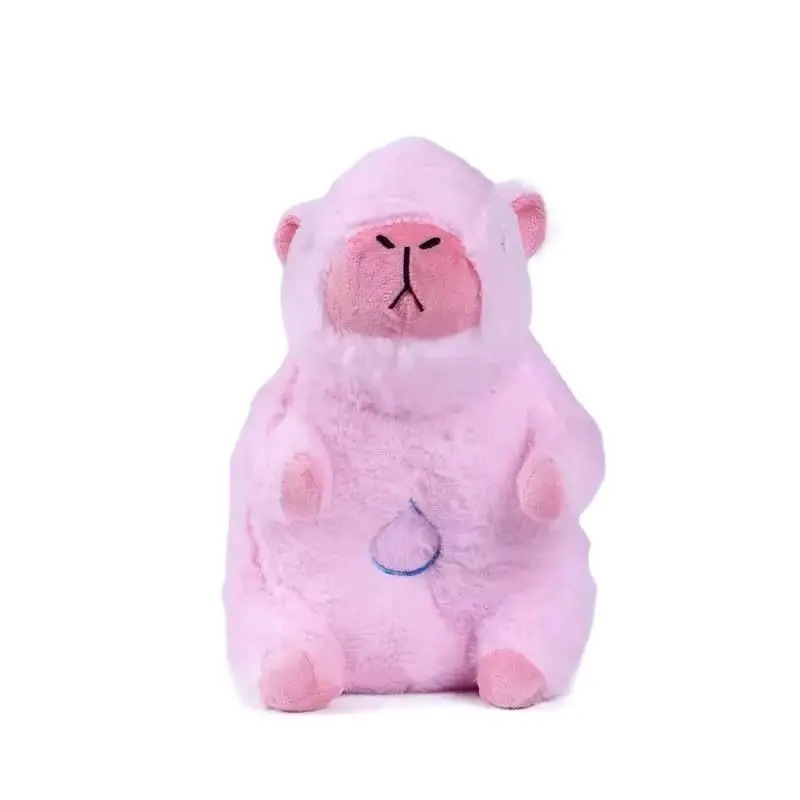 Breathing light pink capybara