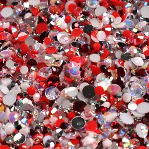 Ice Ice Ruby Rhinestone Mix