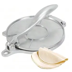 Portable Aluminum Alloy Corn Tortilla Maker, 1 Count Multi-functional Hand-pressing Tortilla Maker, Homemade Pancake Tool For Kitchen, Lightweight