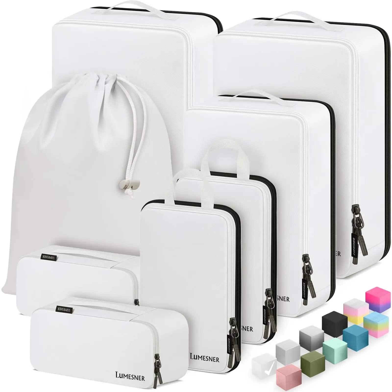 perfect valentine  santi backpack Portable storage bag，8 Set Packing Cubes for Travel Essentials - 4 Sizes Extra Large Large Medium Small - Suitcase Organizer Bags - Travel Accessories，Travel backpack