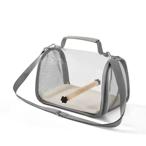 Breathable Transparent Bird Carrier Bag, Multifunctional Pet Backpack, Portable Pet Carrier Bag for Parrot, Pigeon, Sparrow, Lizard, Animal Carrier